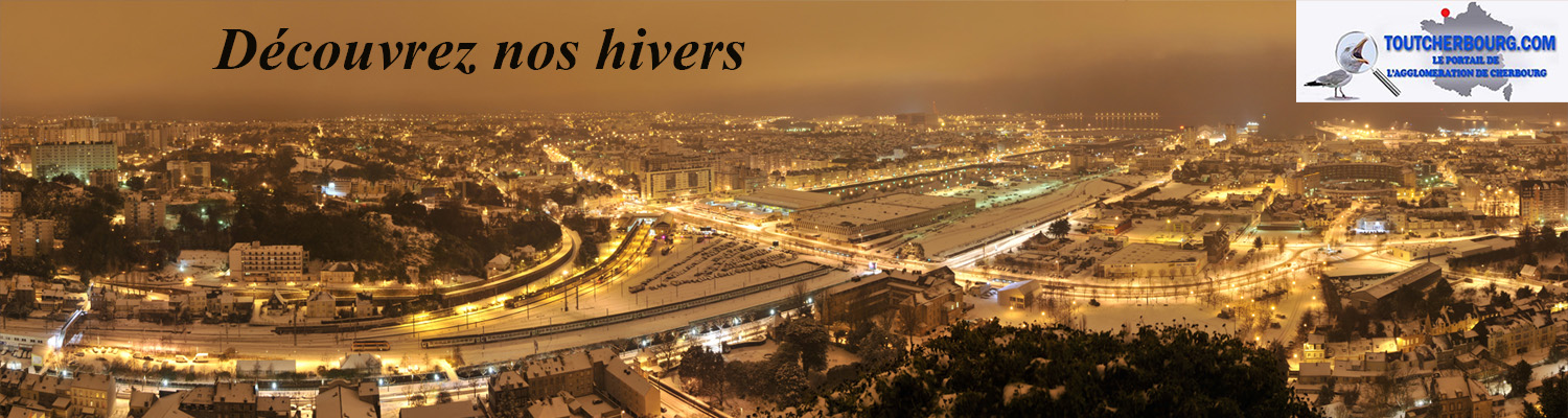 Cherbourg nuit neige Christophe BOCHER Nord Ouest Photos